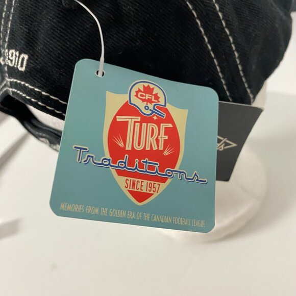 NWT Saskatchewan Roughriders Owner Hat Roger Edwards 6 Panel Baseball CFL Black - Picture 6 of 8